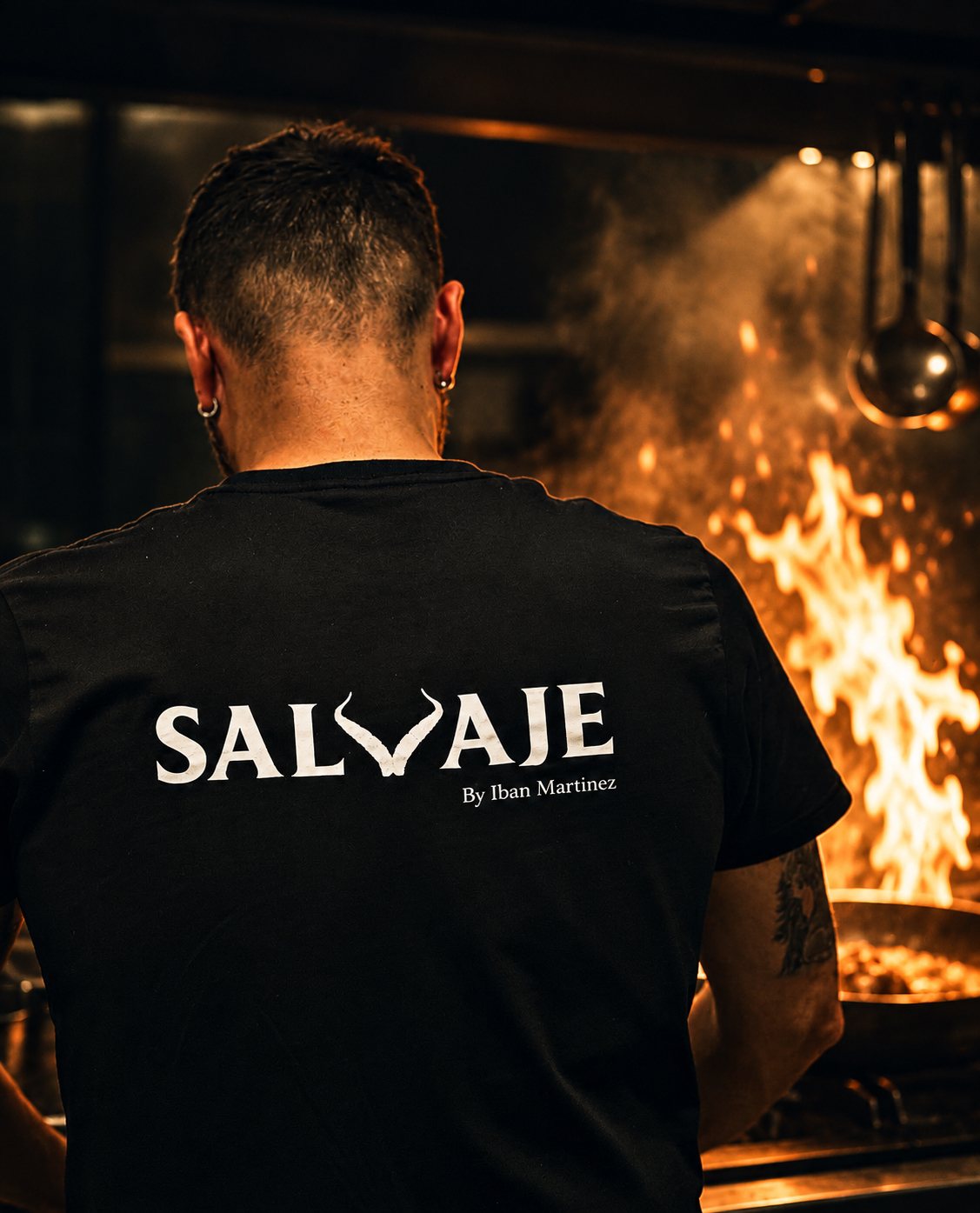 Iban Martínez a la brasa